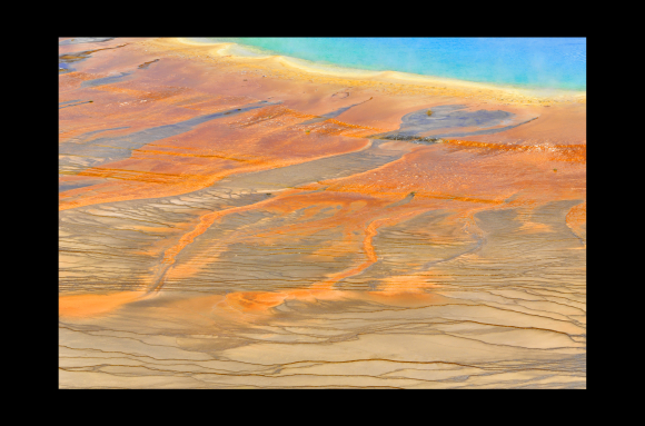 Grand Prismatic Spring - vue de détail (Yellowstone NP, Wyoming, USA)
